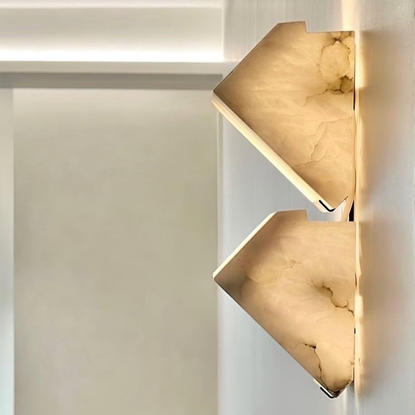 Luvidior | Architectural Column Alabaster Stone Blocks Wall Light