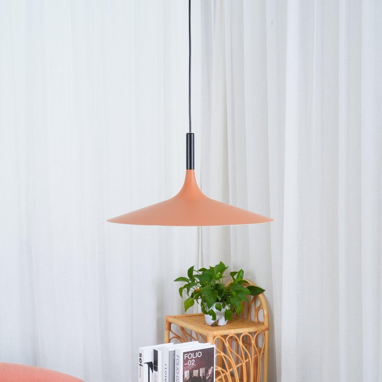 Thaloric | Minimalist Industrial Aluminum Flat Disc Pendant Light