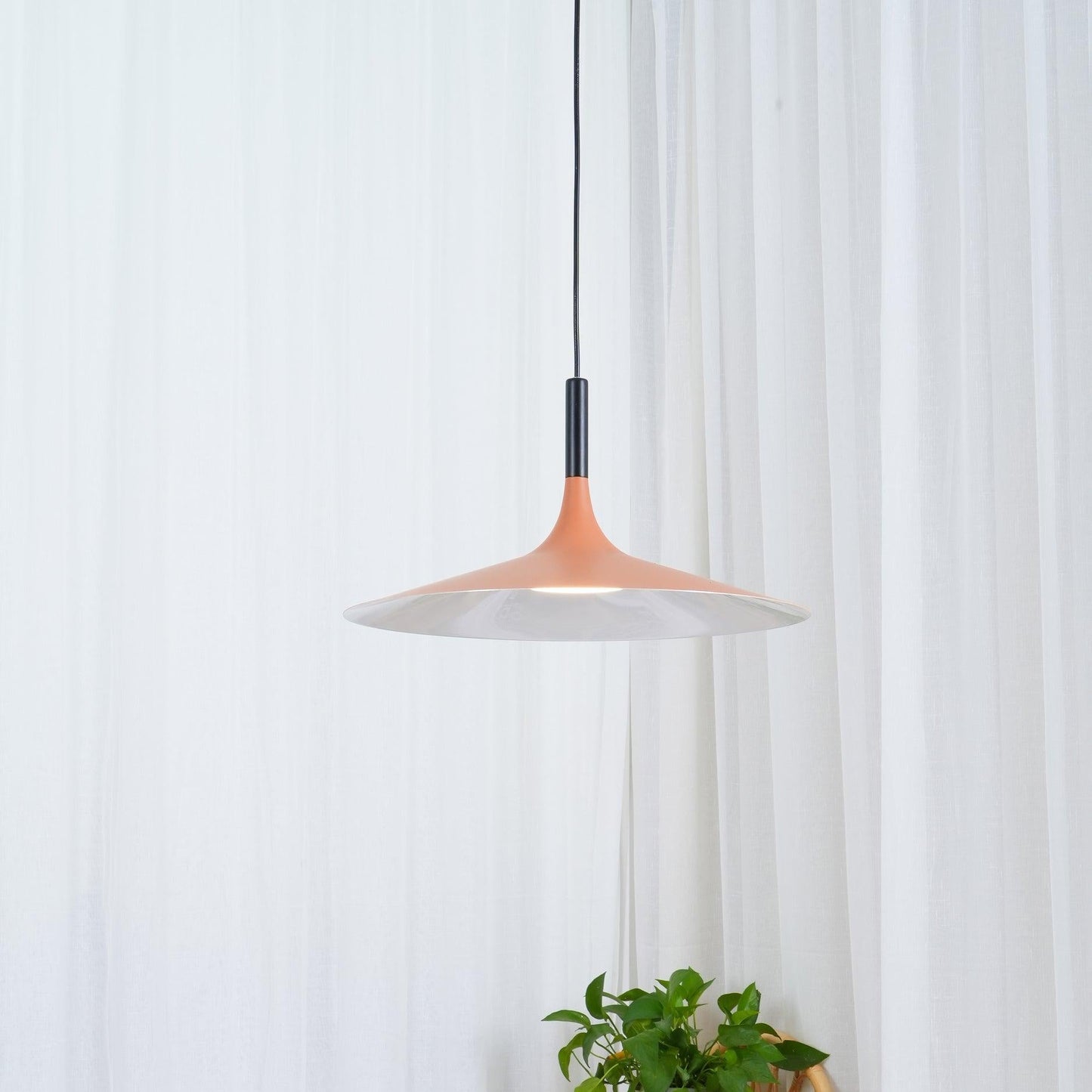 Thaloric | Minimalist Industrial Aluminum Flat Disc Pendant Light