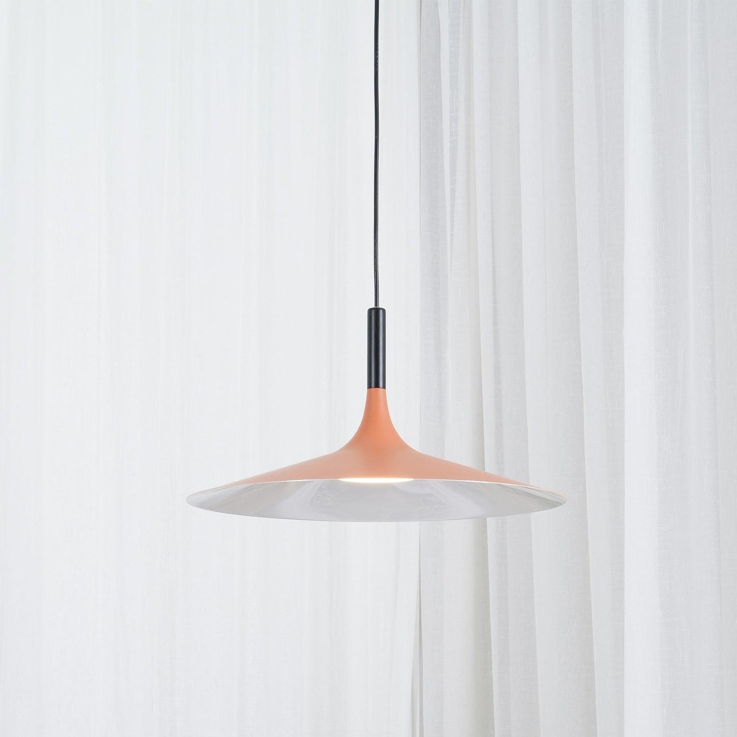 Thaloric | Minimalist Industrial Aluminum Flat Disc Pendant Light