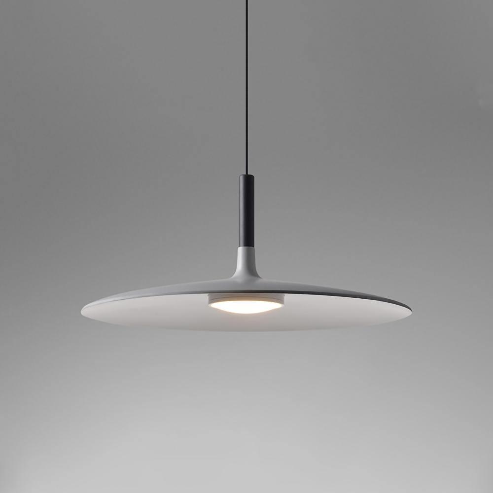 Thaloric | Minimalist Industrial Aluminum Flat Disc Pendant Light