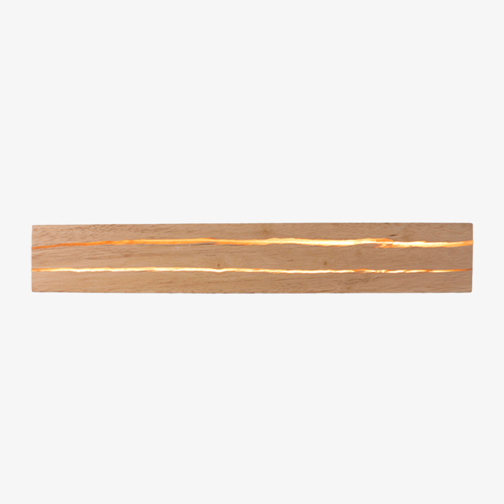 Kendrovia | Minimalist Rectangle Wooden Vanity Wall Light