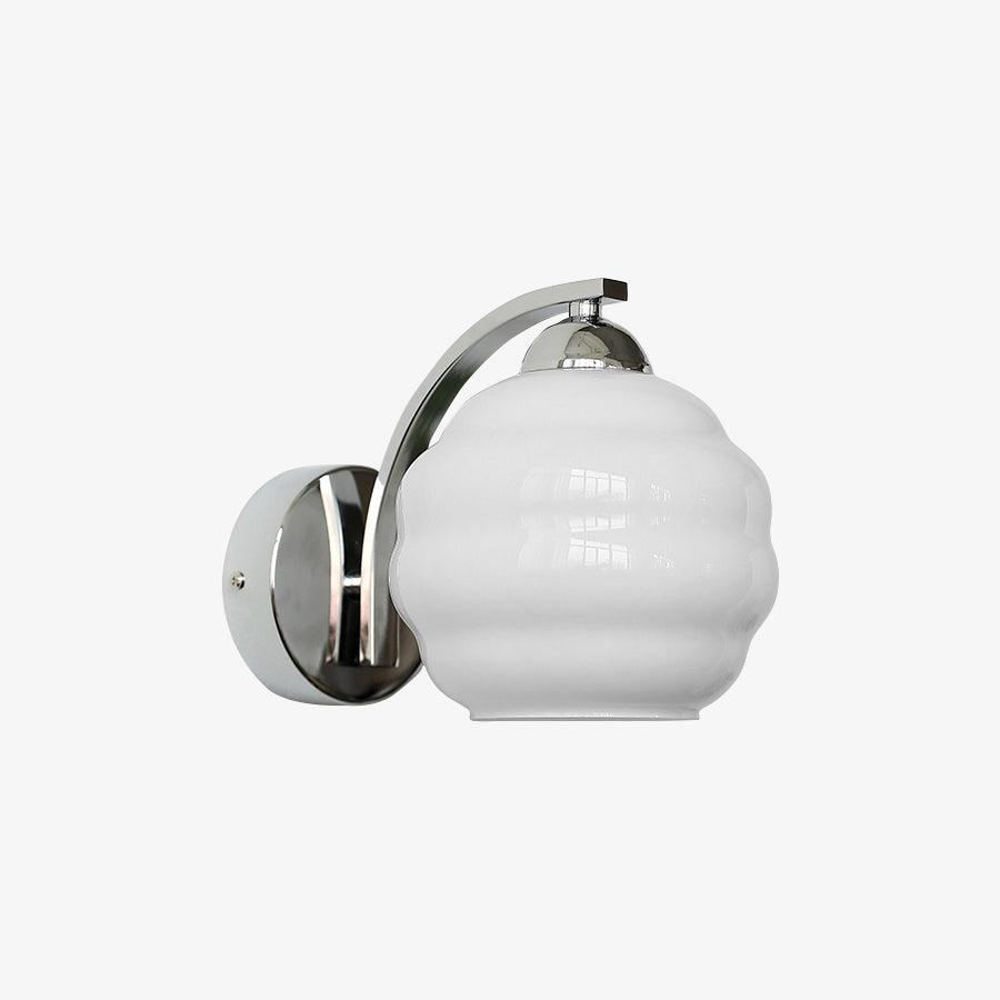 Thryndol | Ribbed Glass Globe Vintage Wall Light