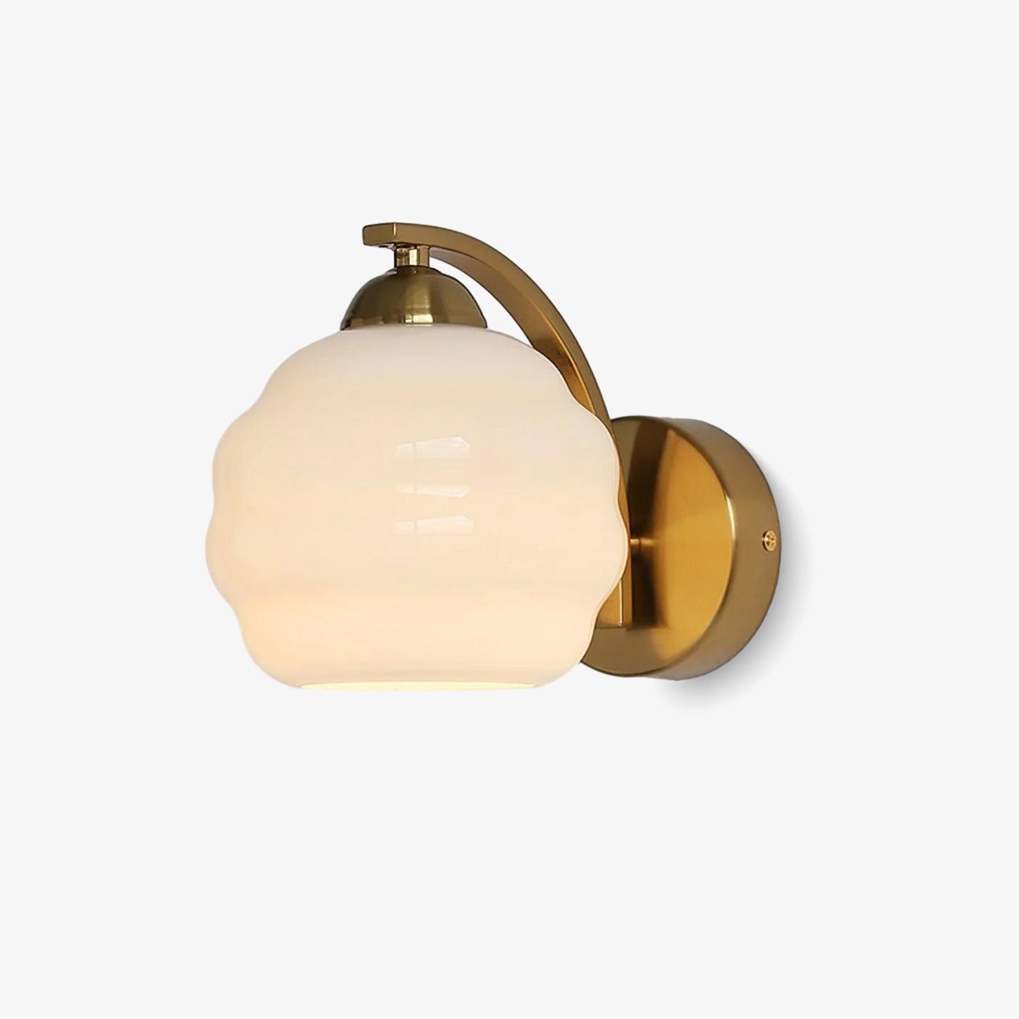 Thryndol | Ribbed Glass Globe Vintage Wall Light