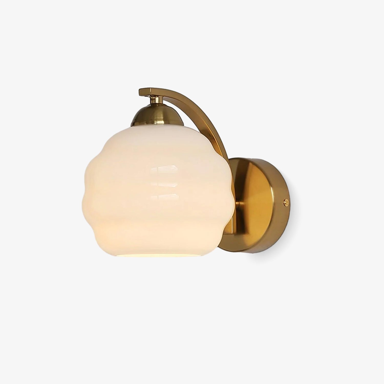 Thryndol | Ribbed Glass Globe Vintage Wall Light