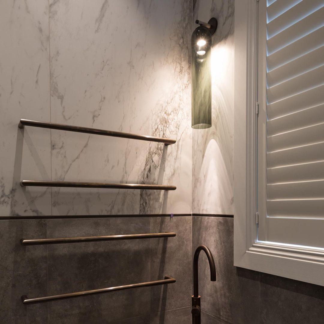 Luvia | Elegant Cylindrical Art Deco Glass Wall Light