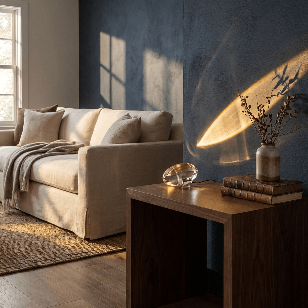 Vaelenoe | Sculptural Oval Crystal Stone Table Lamp