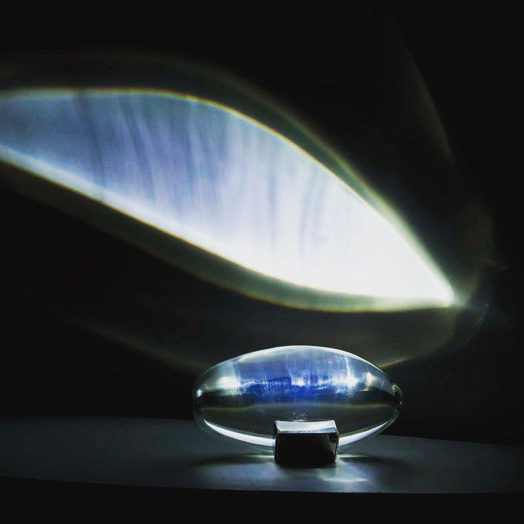 Vaelenoe | Sculptural Oval Crystal Stone Table Lamp