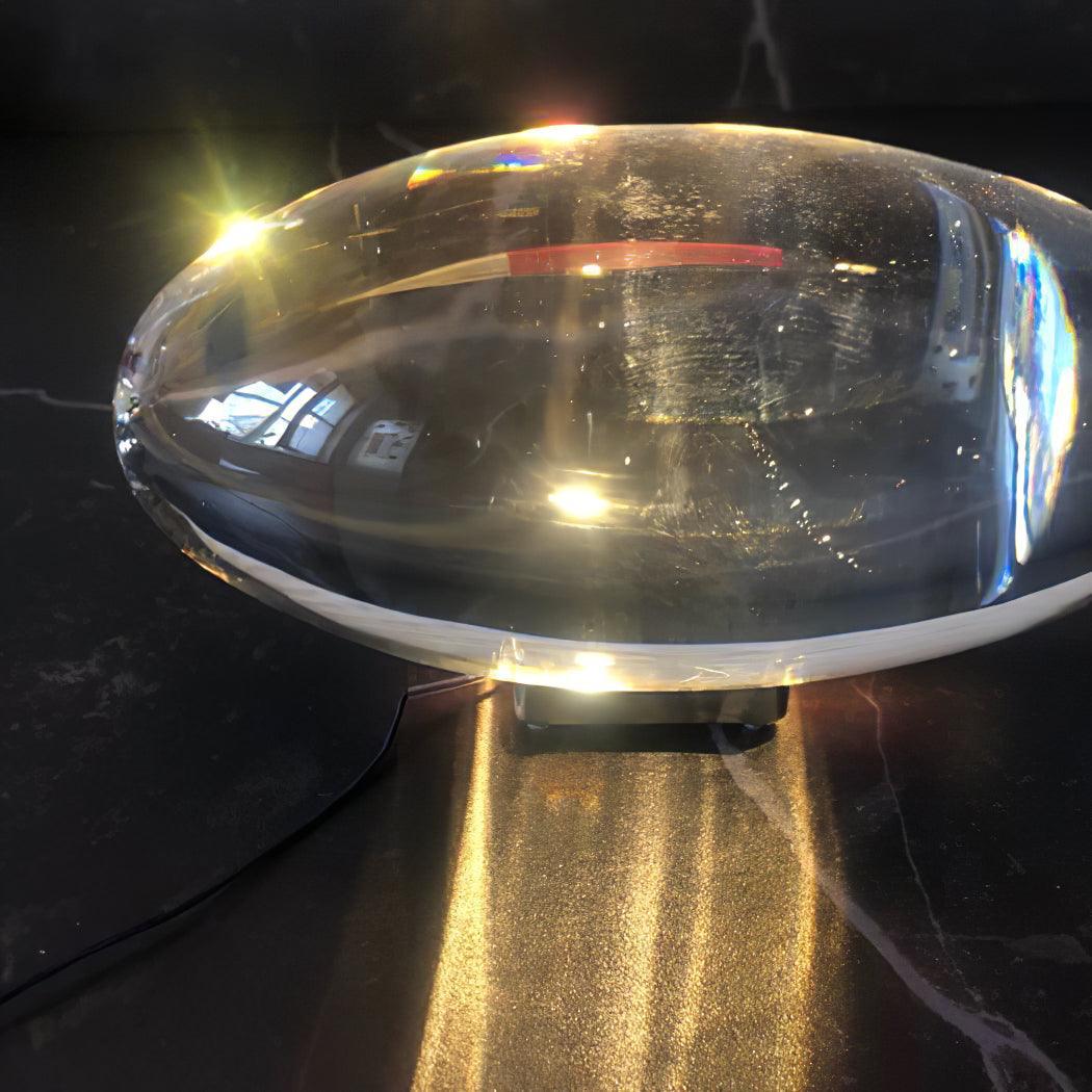 Vaelenoe | Sculptural Oval Crystal Stone Table Lamp