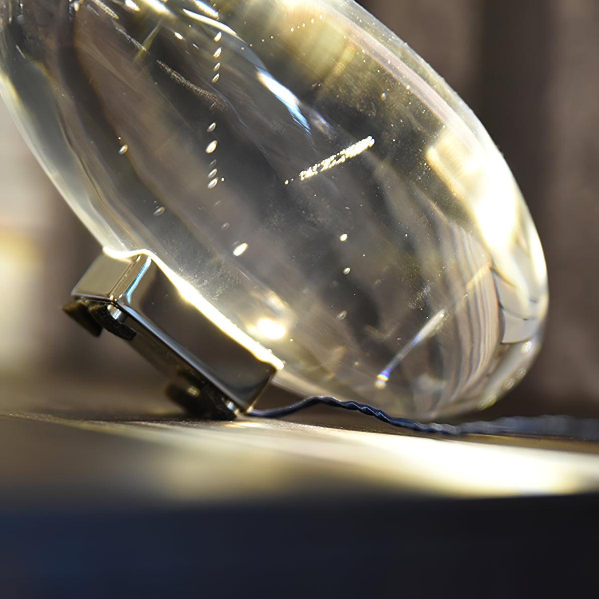 Vaelenoe | Sculptural Oval Crystal Stone Table Lamp