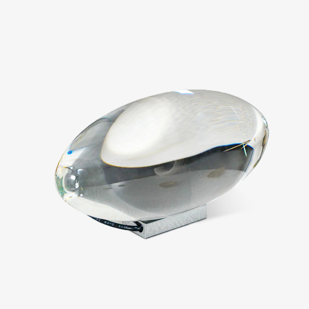 Vaelenoe | Sculptural Oval Crystal Stone Table Lamp