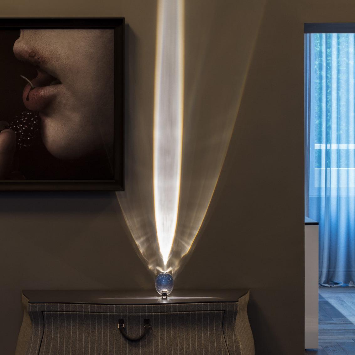 Vaelenoe | Sculptural Oval Crystal Stone Table Lamp