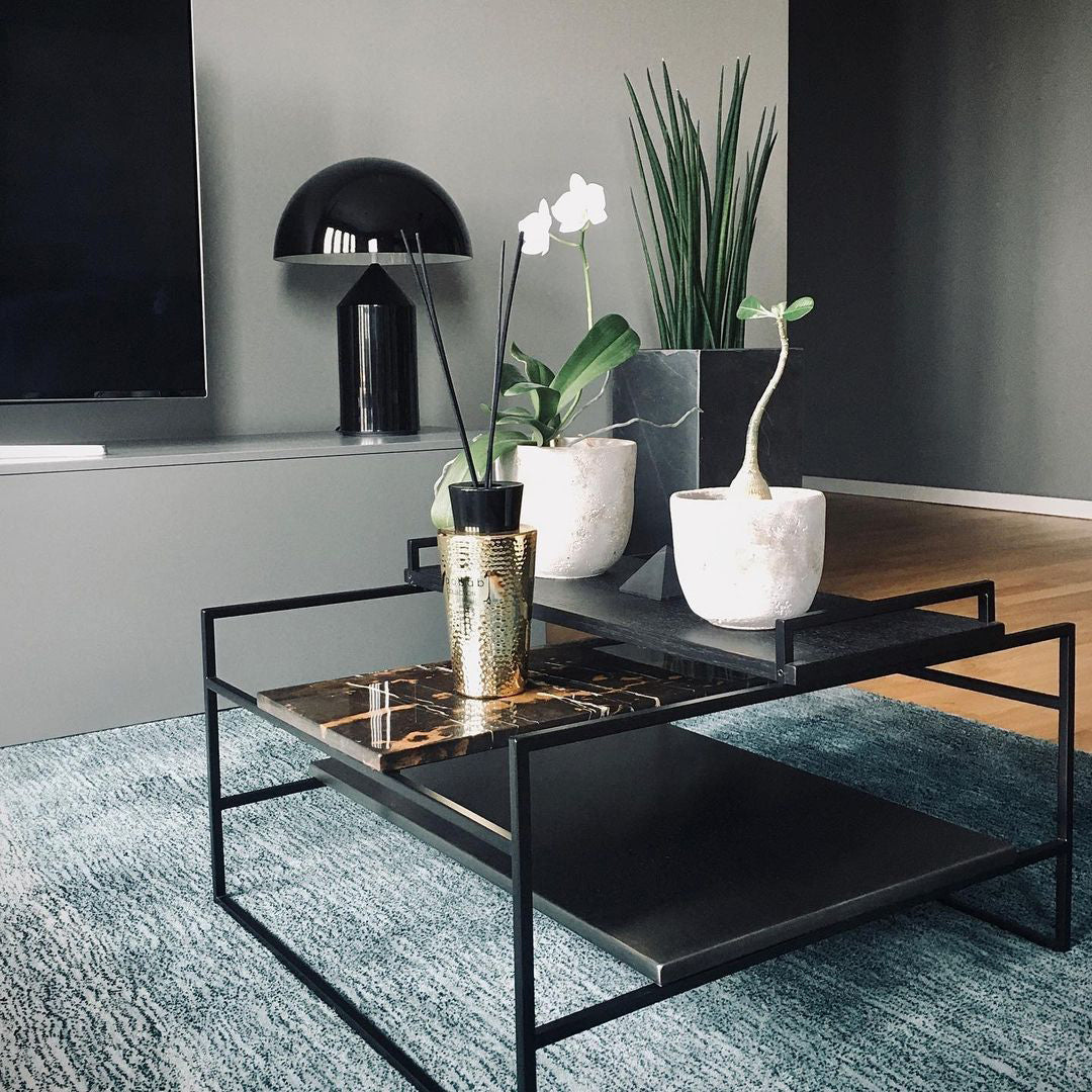 Zonthara | Avant Garde Geometric Sculptural Silhouette Metal Table Lamp