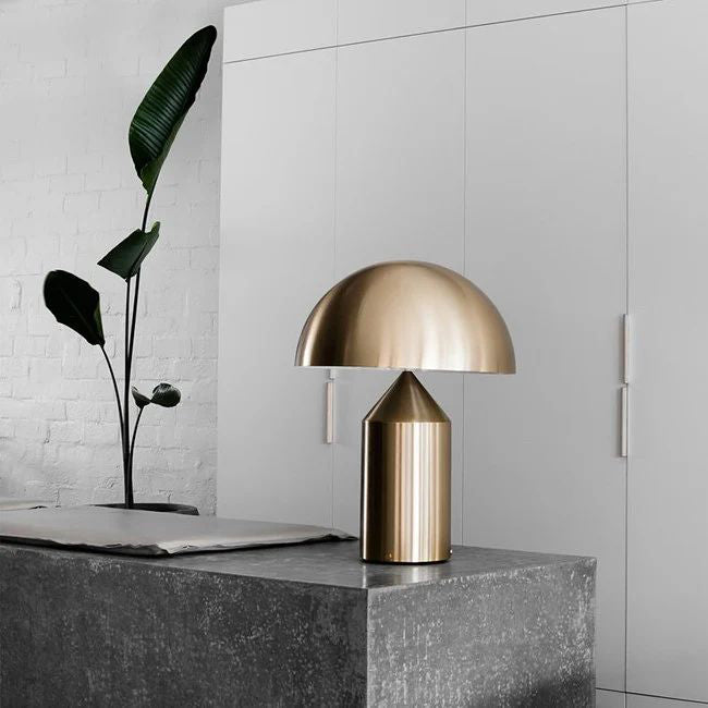 Zonthara | Avant Garde Geometric Sculptural Silhouette Metal Table Lamp