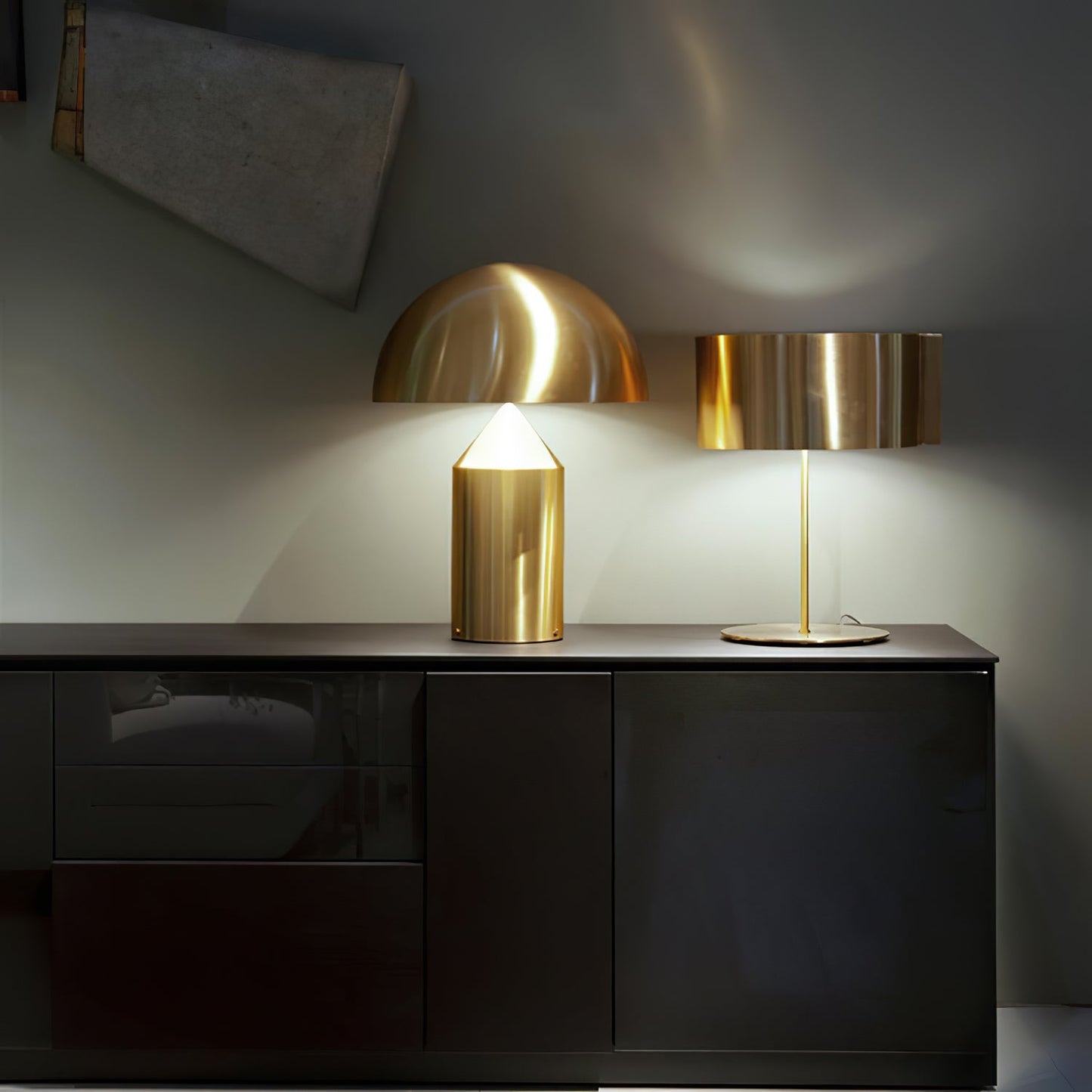 Zonthara | Avant Garde Geometric Sculptural Silhouette Metal Table Lamp