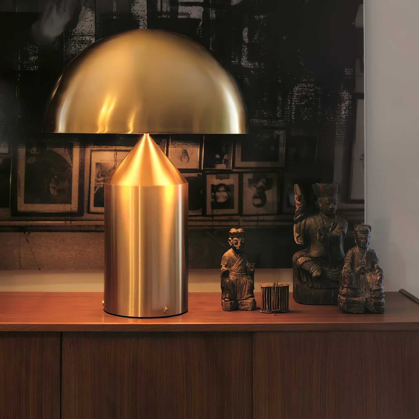 Zonthara | Avant Garde Geometric Sculptural Silhouette Metal Table Lamp