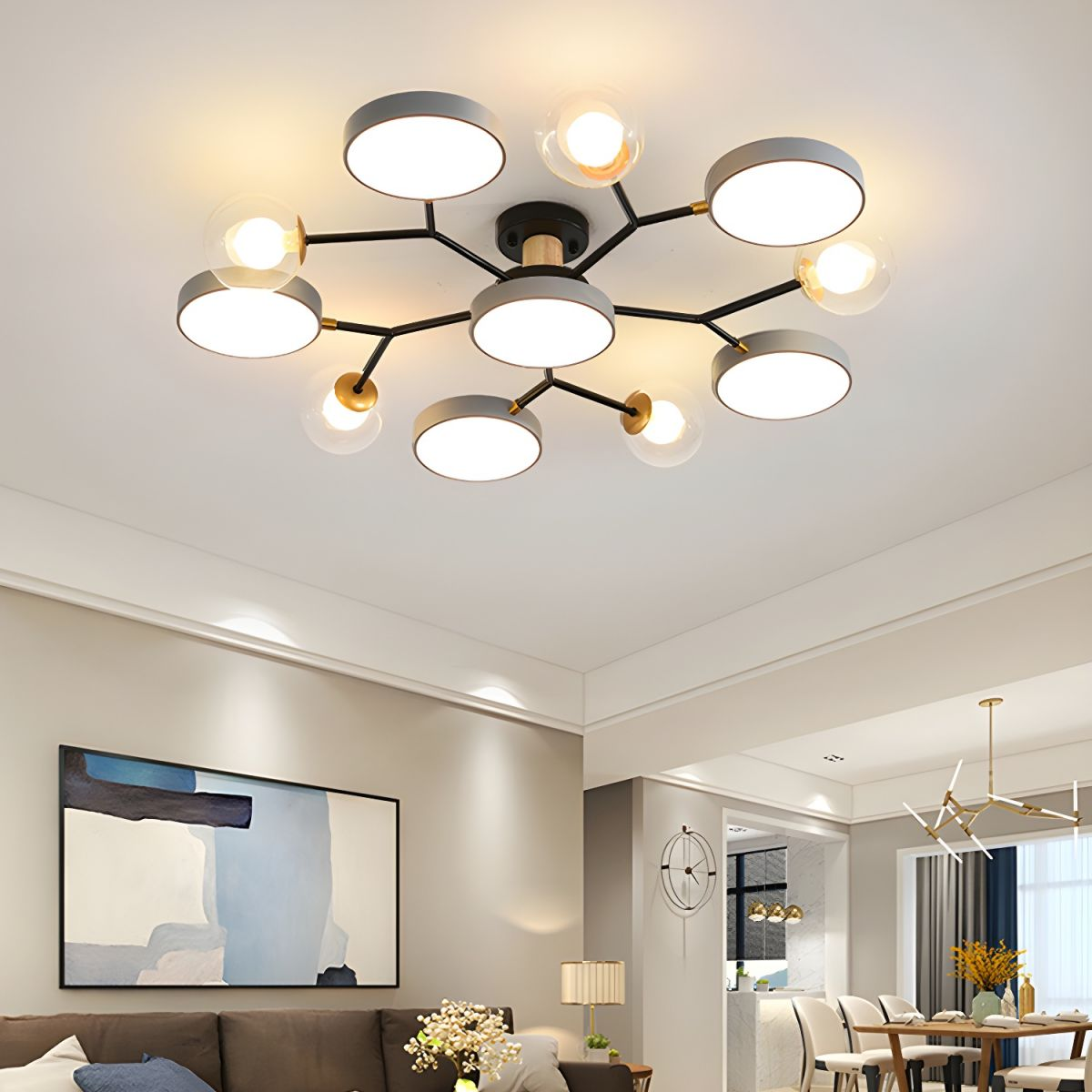 Arbora | Contemporary Multi Arm Branch Inspired Ceiling Light
