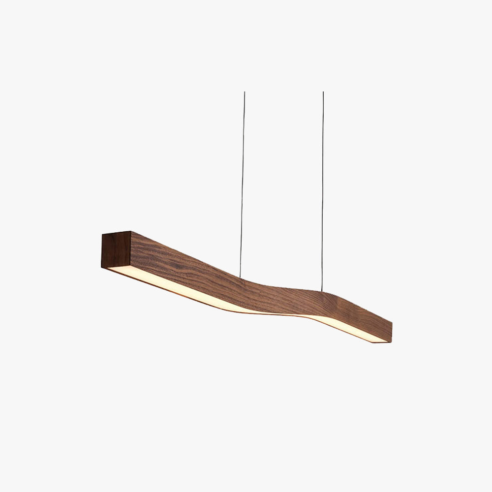 Erisun | Linear Arching Nordic Timber Pendant Light