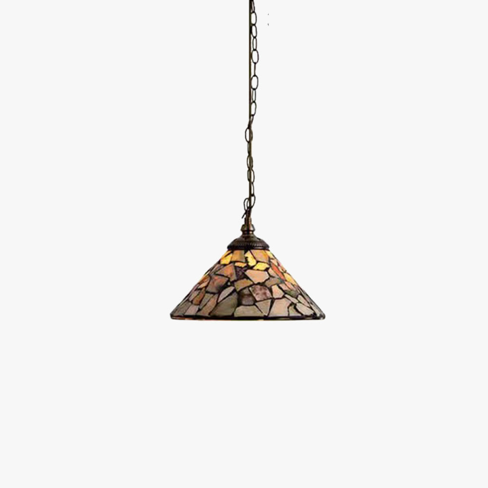 Luvidorse | Mosaic Stained Glass Conical Pendant Light