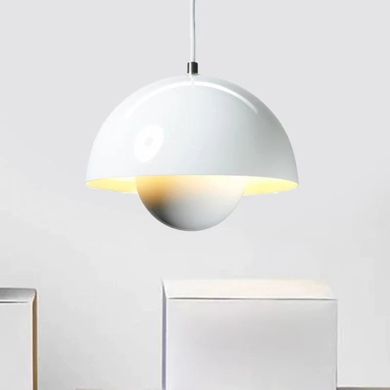 Aerizun | Mid-Century Spherical Silhouette Metal Pendant Light