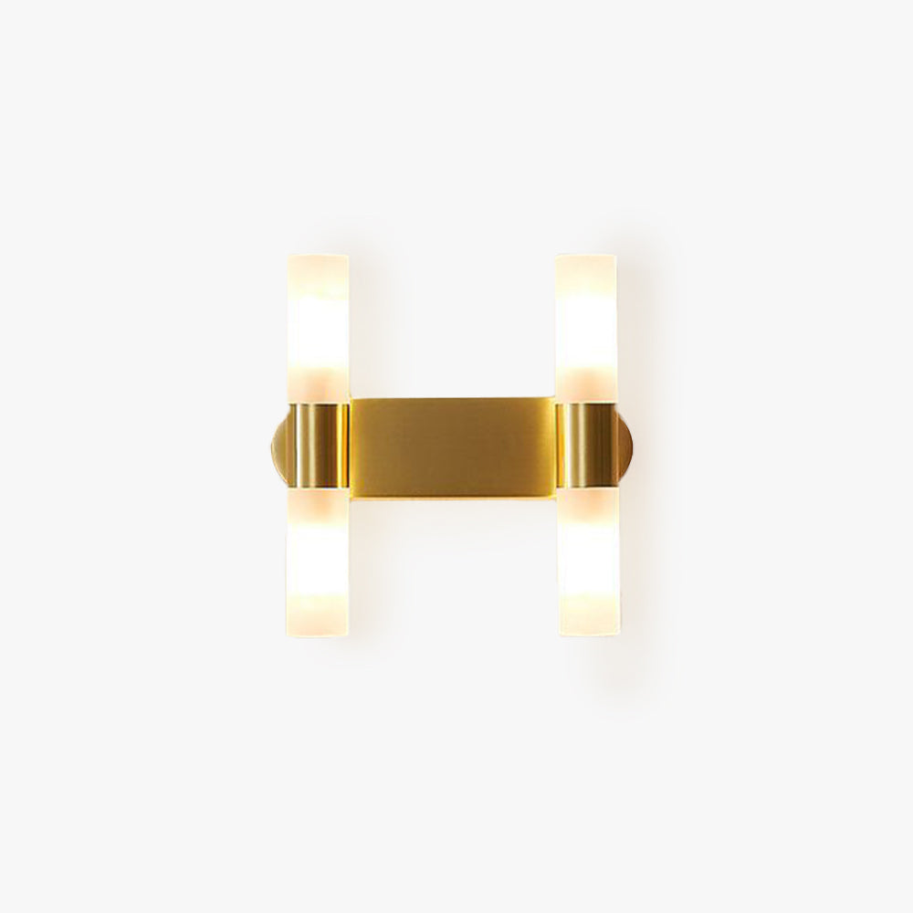 Aerisvold | Modern Cylindrical Acrylic and Metal Wall Light