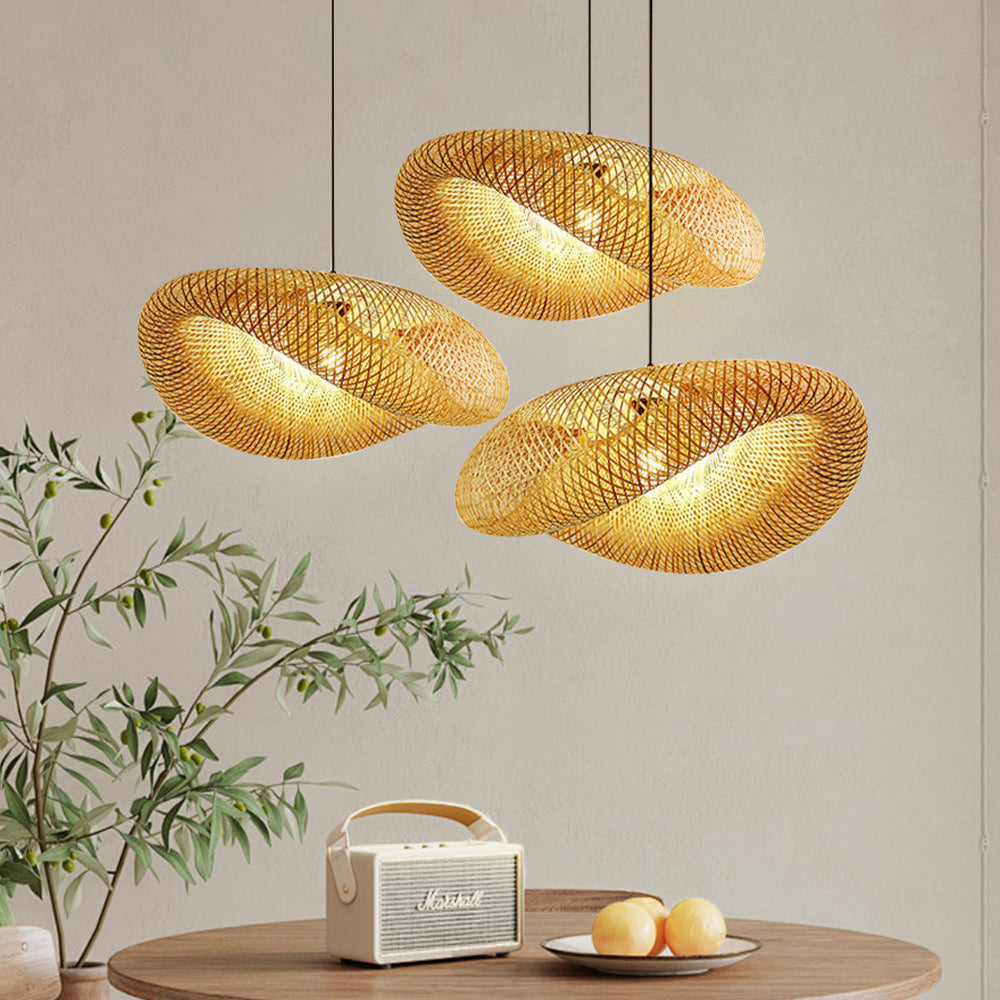 Nativa | Scandinavian Woven Bamboo Pendant Light