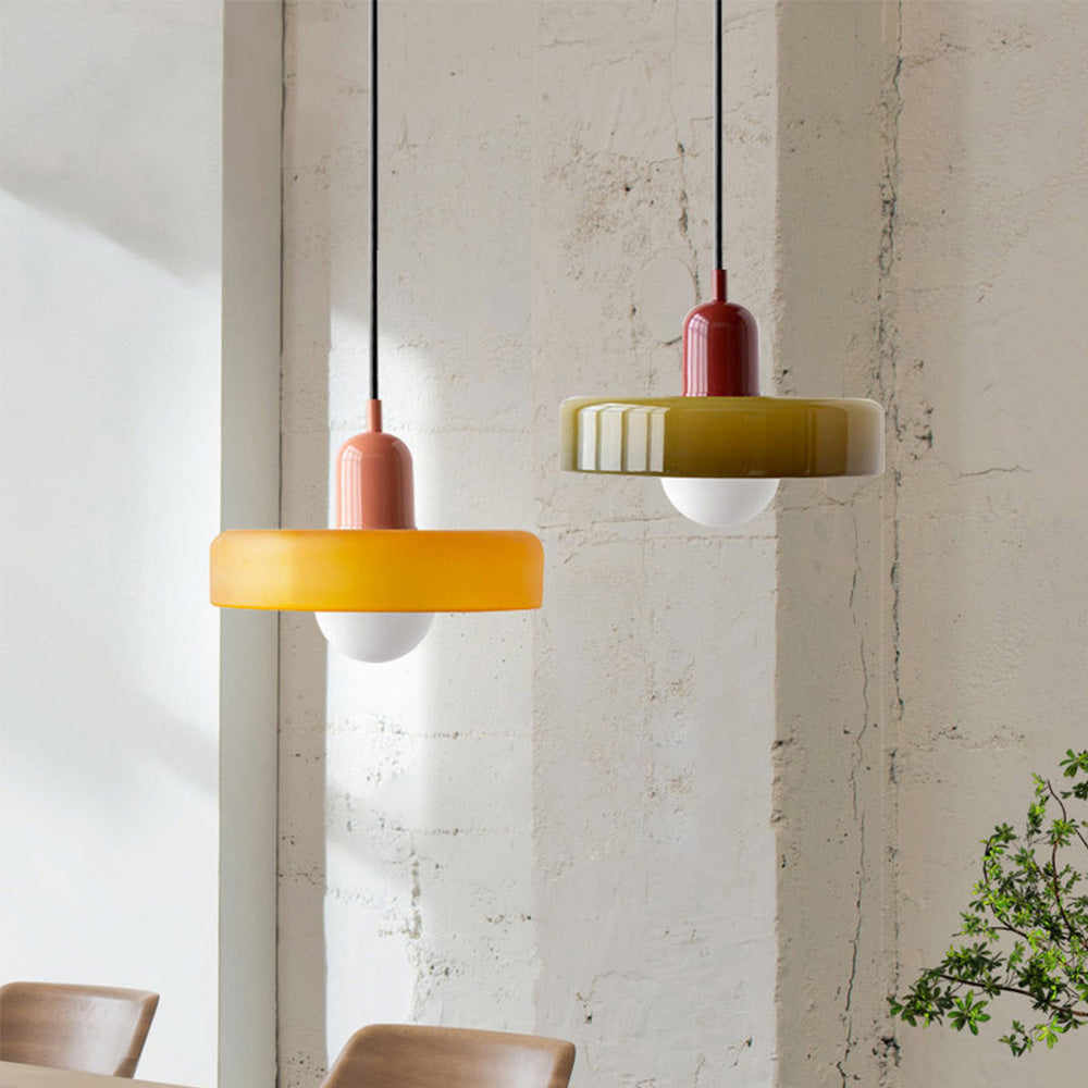 Vetro | Bauhaus Style Colored Glass Pendant Light