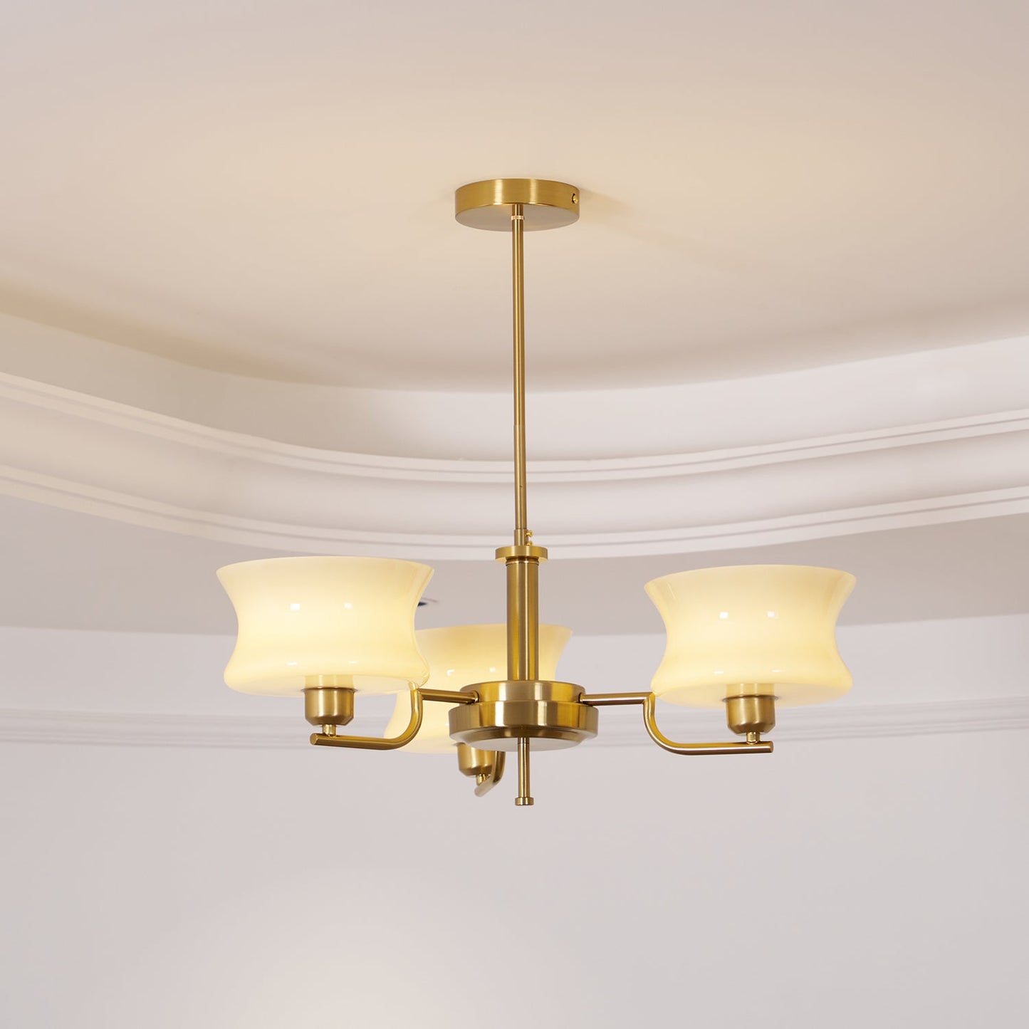 Kendroma | Antique Inspired Curved Globe Glass Ceiling Light