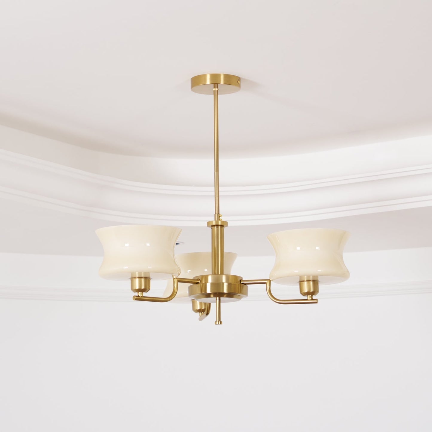 Kendroma | Antique Inspired Curved Globe Glass Ceiling Light