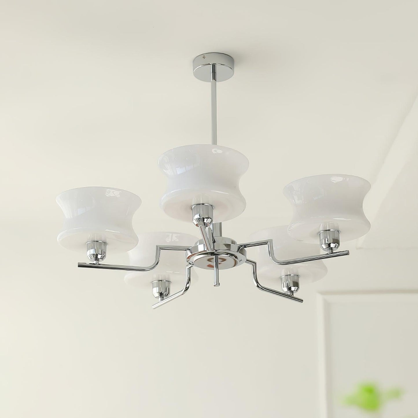 Kendroma | Antique Inspired Curved Globe Glass Ceiling Light