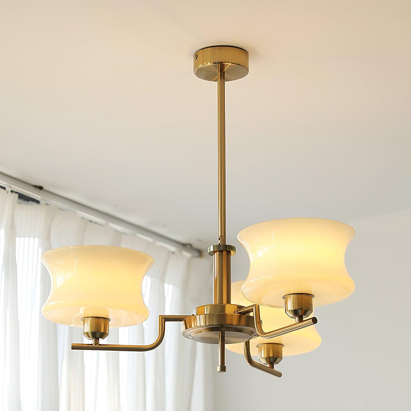 Kendroma | Antique Inspired Curved Globe Glass Ceiling Light
