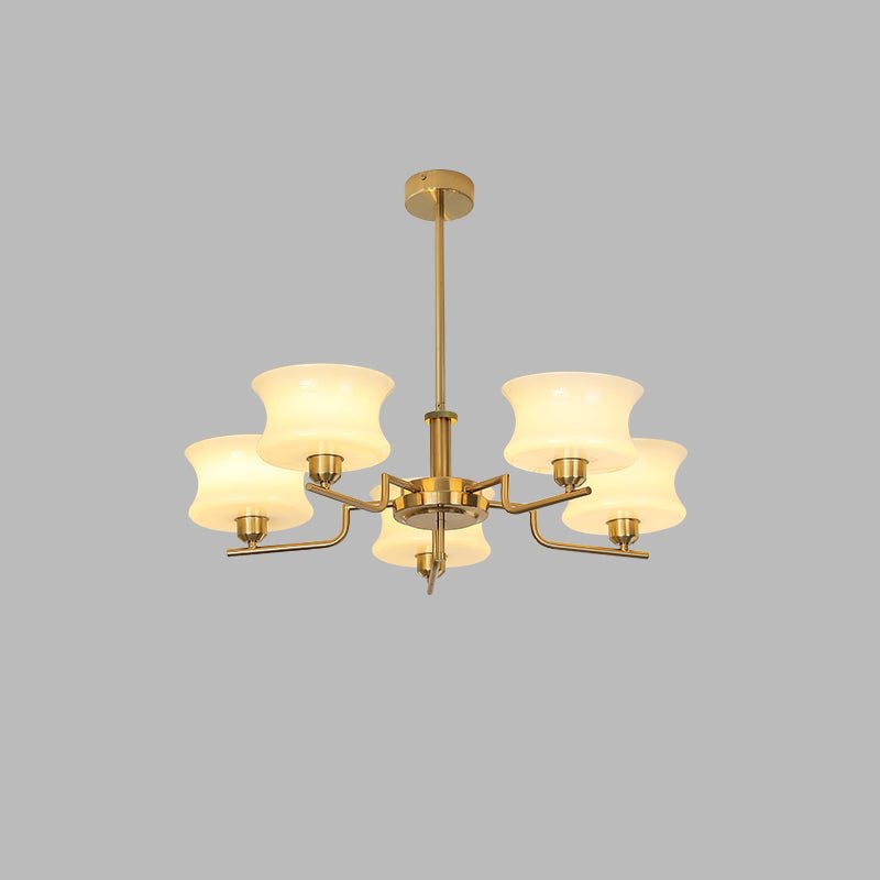 Kendroma | Antique Inspired Curved Globe Glass Ceiling Light