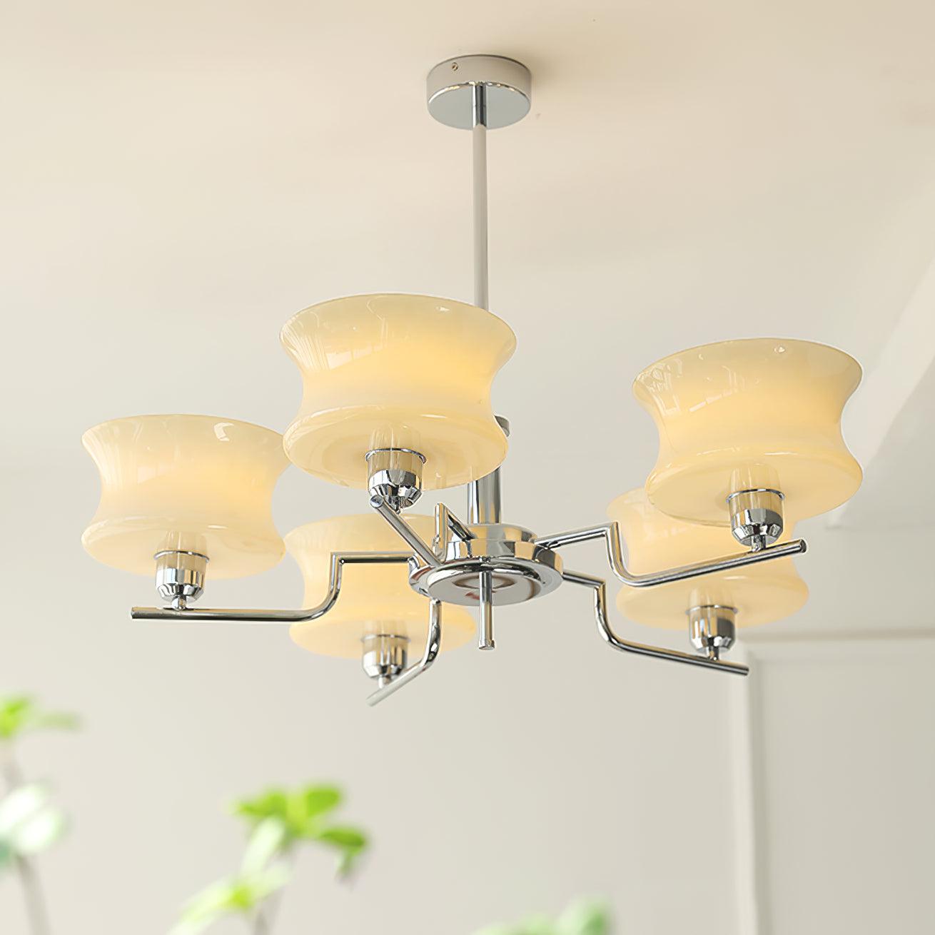 Kendroma | Antique Inspired Curved Globe Glass Ceiling Light