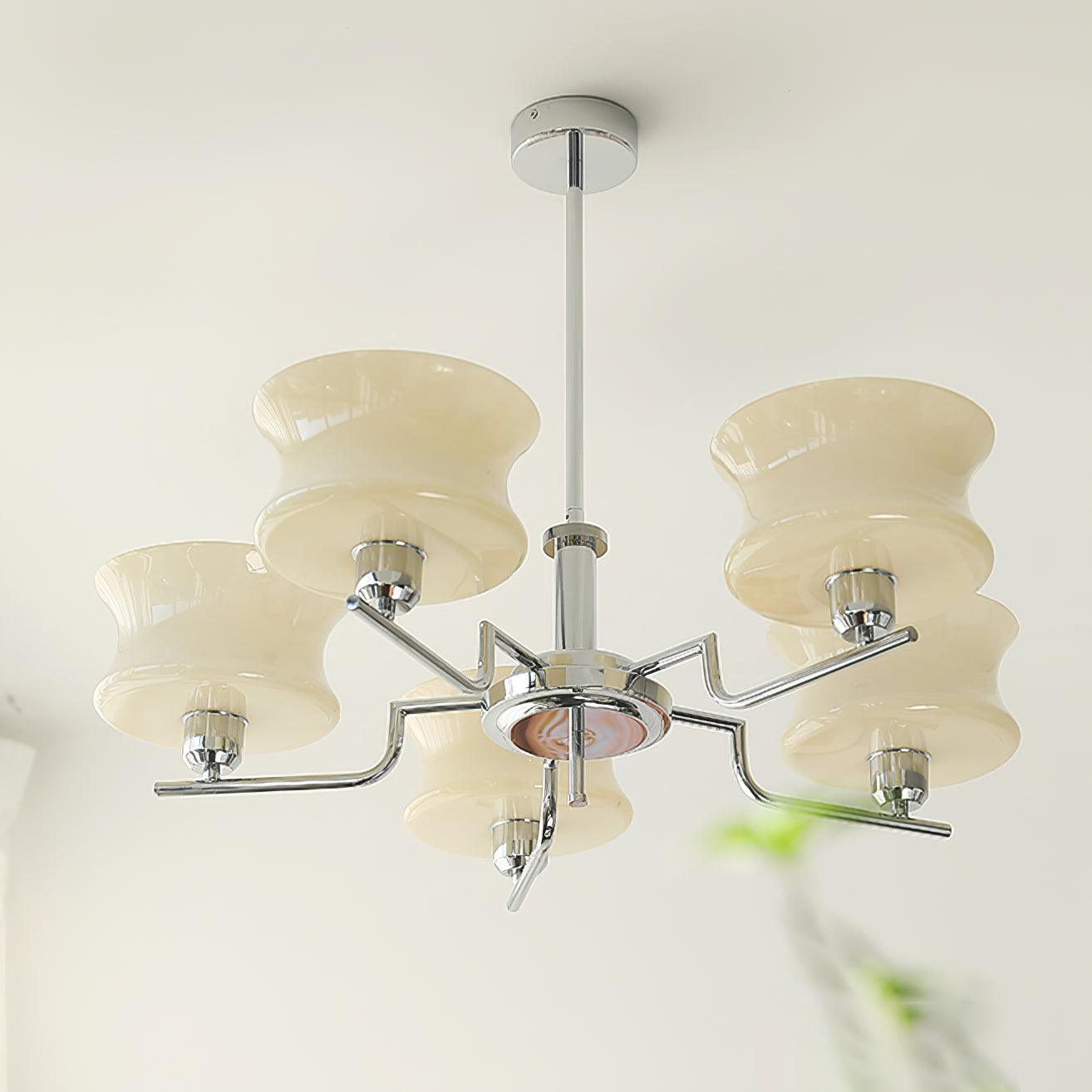 Kendroma | Antique Inspired Curved Globe Glass Ceiling Light