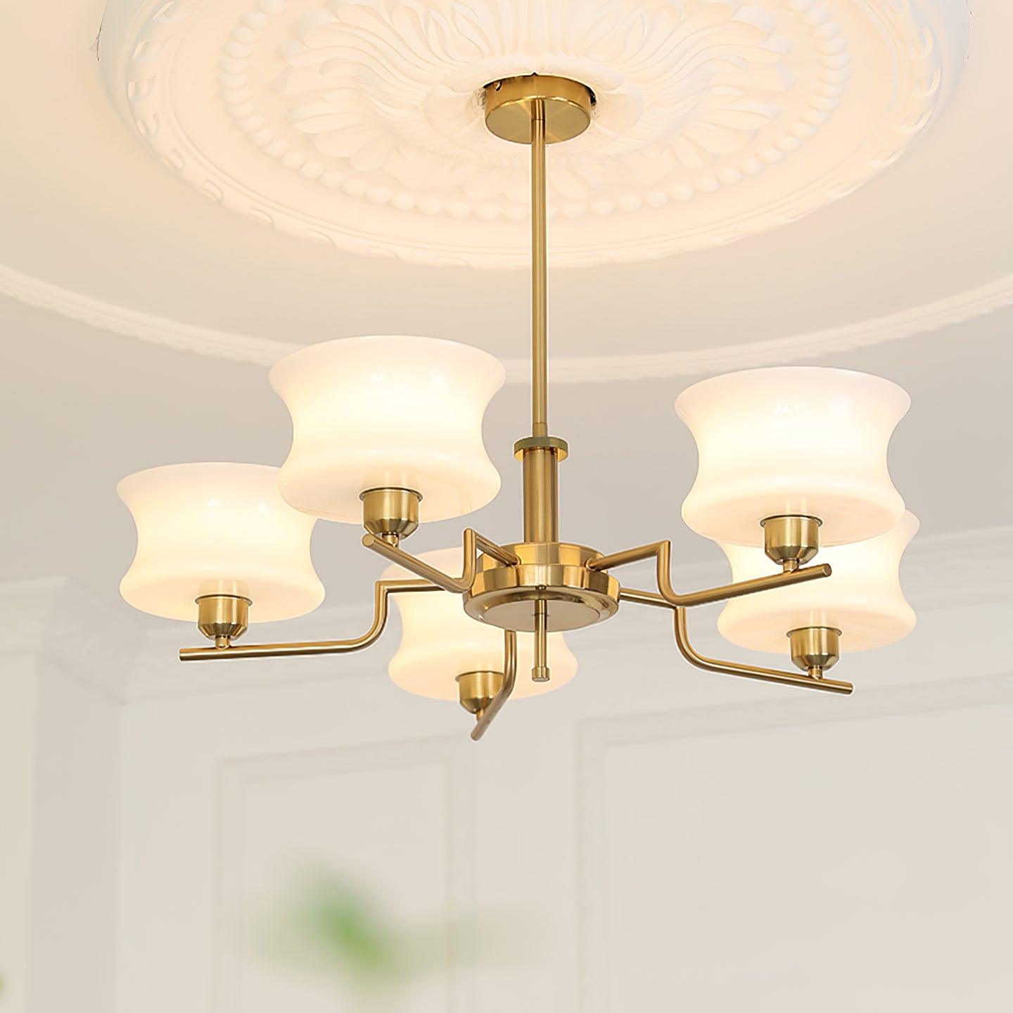 Kendroma | Antique Inspired Curved Globe Glass Ceiling Light