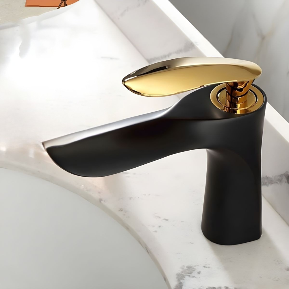 Sylvaka | Luxury Arched Profile Deck Mounted Bathroom Basin Tap
