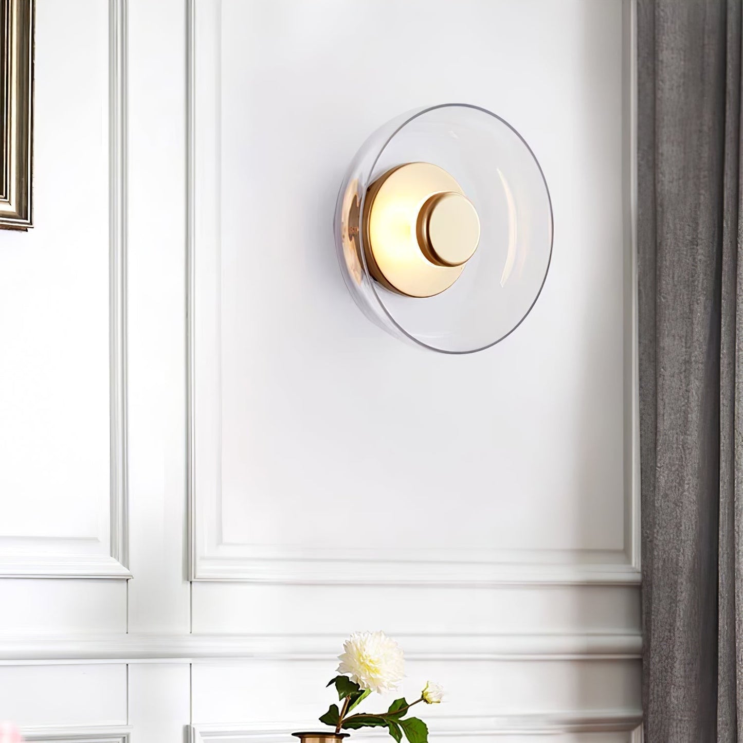 Luvia | Nordic Ribbed Glass Art Deco Wall Light