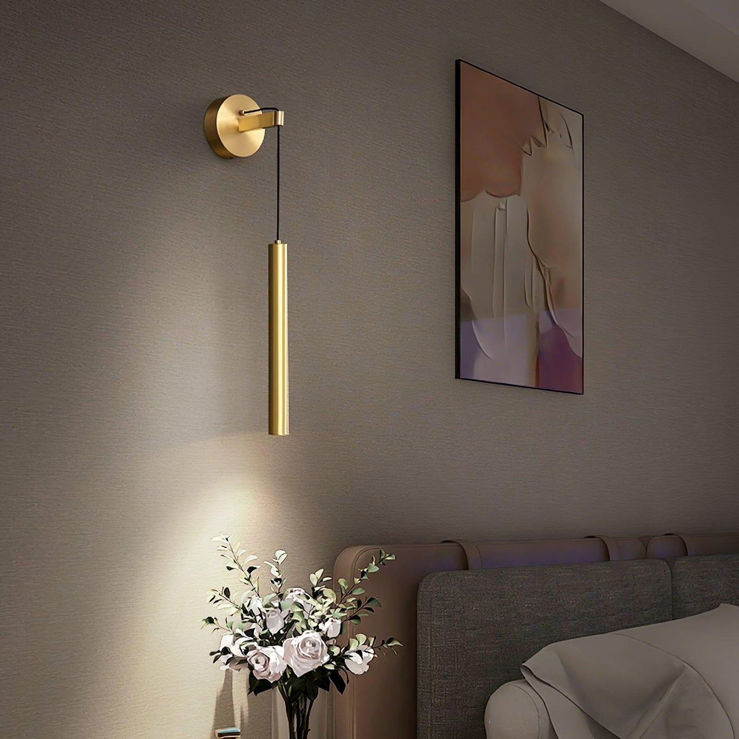 Albronix | Linear Brass Minimalist LED Architectural Wall Pendant Light