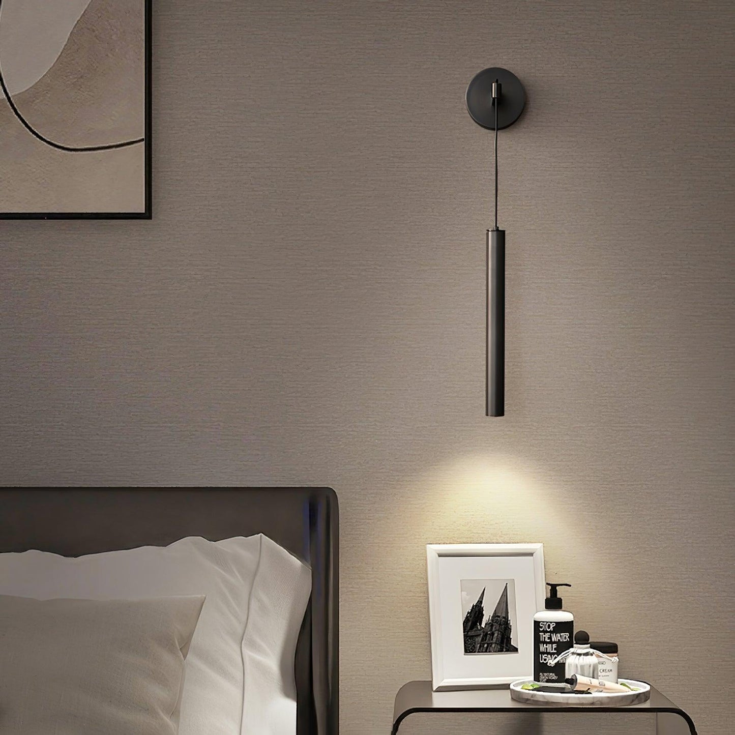 Albronix | Linear Brass Minimalist LED Architectural Wall Pendant Light
