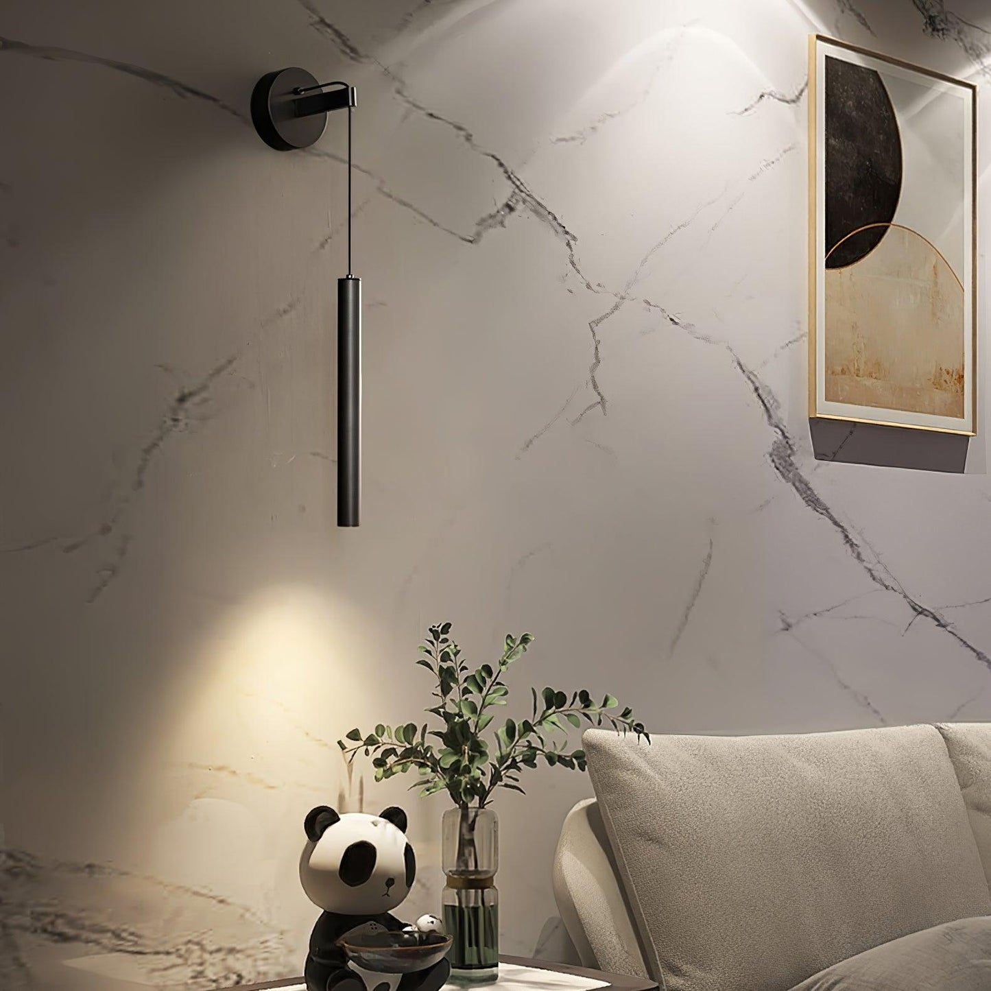 Albronix | Linear Brass Minimalist LED Architectural Wall Pendant Light