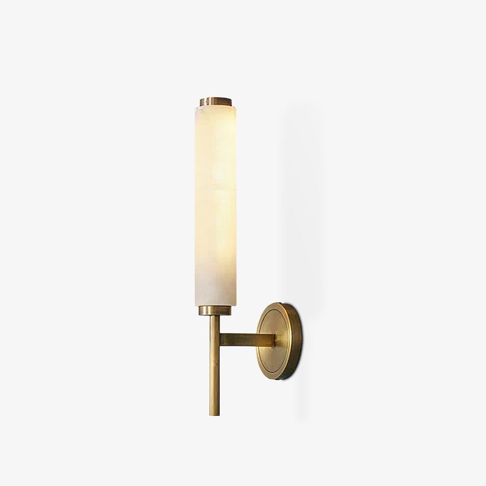 Kelsorim | Geometric Minimalist Alabaster Cylinder Wall Light