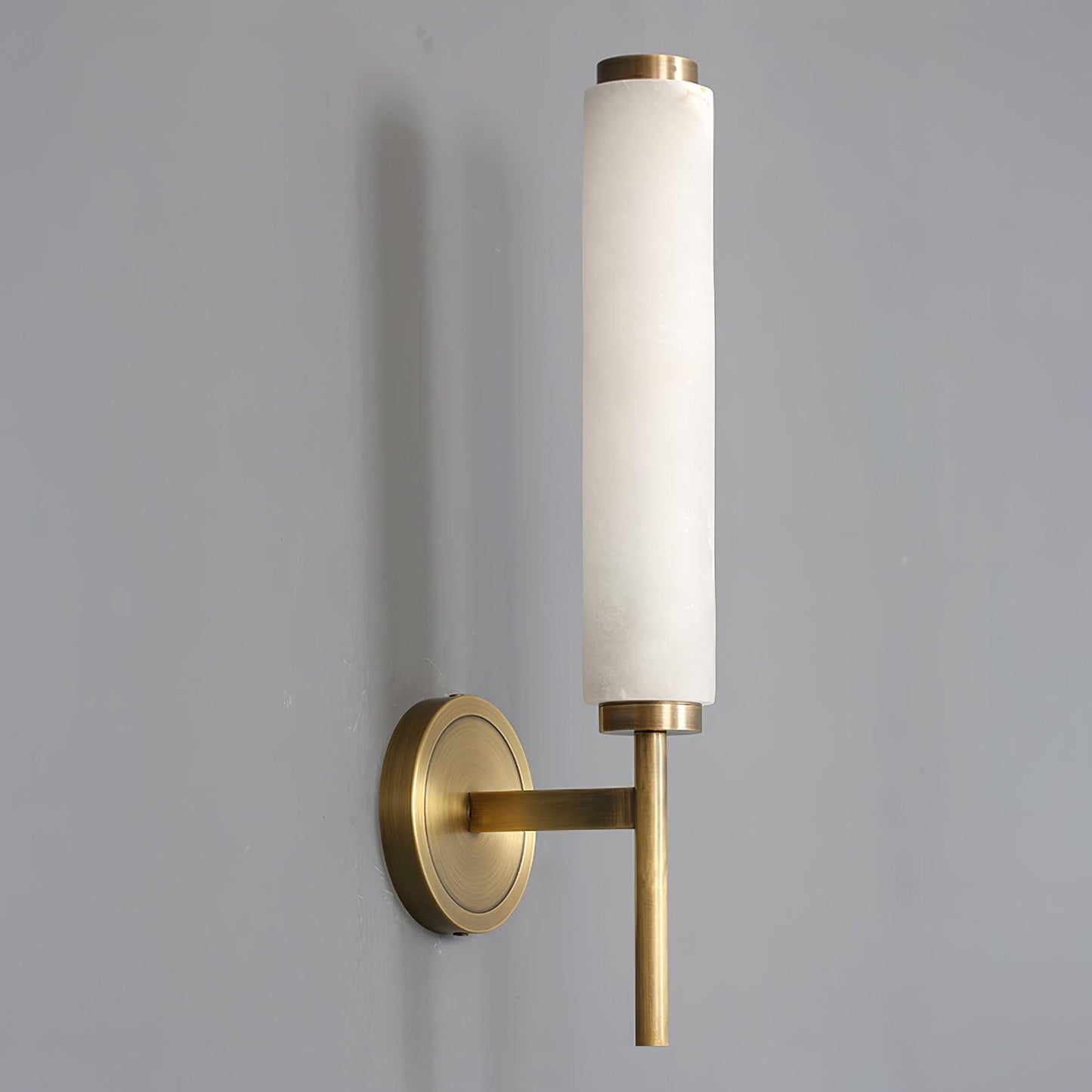 Kelsorim | Geometric Minimalist Alabaster Cylinder Wall Light