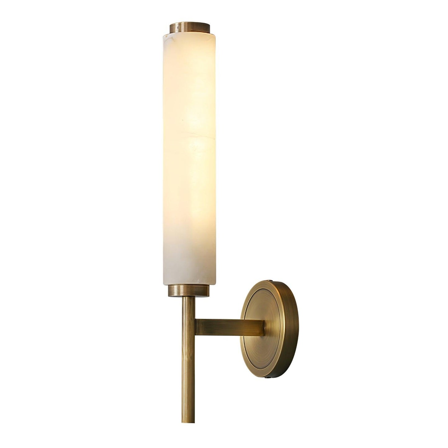 Kelsorim | Geometric Minimalist Alabaster Cylinder Wall Light