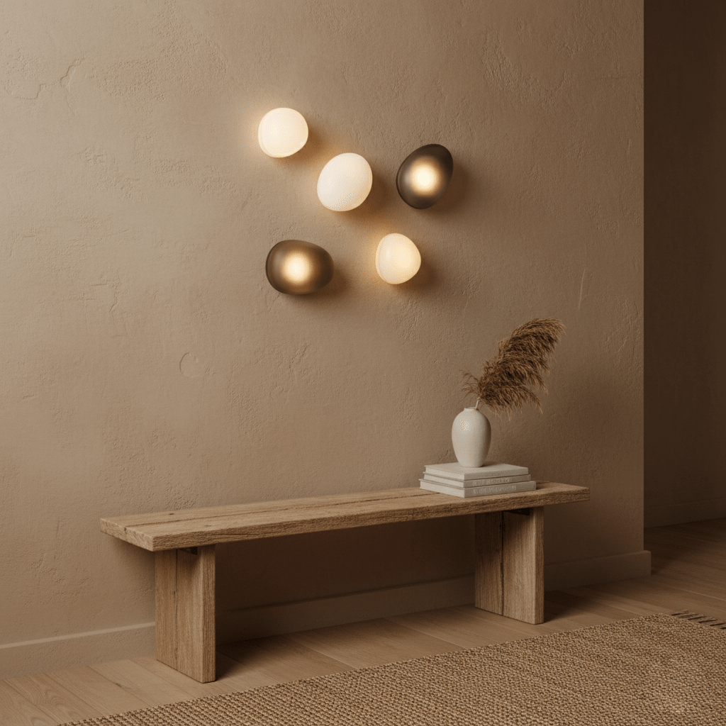 Caldrion | Hand Blown Glass Pebble Wall Light
