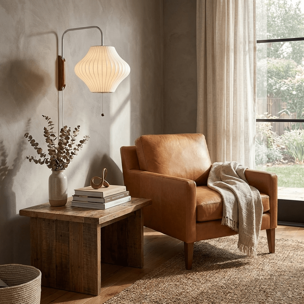 Kyntaroc | Retro Ribbed Silhouette Floating Globe Wall Light