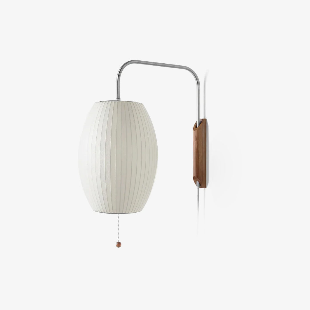 Kyntaroc | Retro Ribbed Silhouette Floating Globe Wall Light