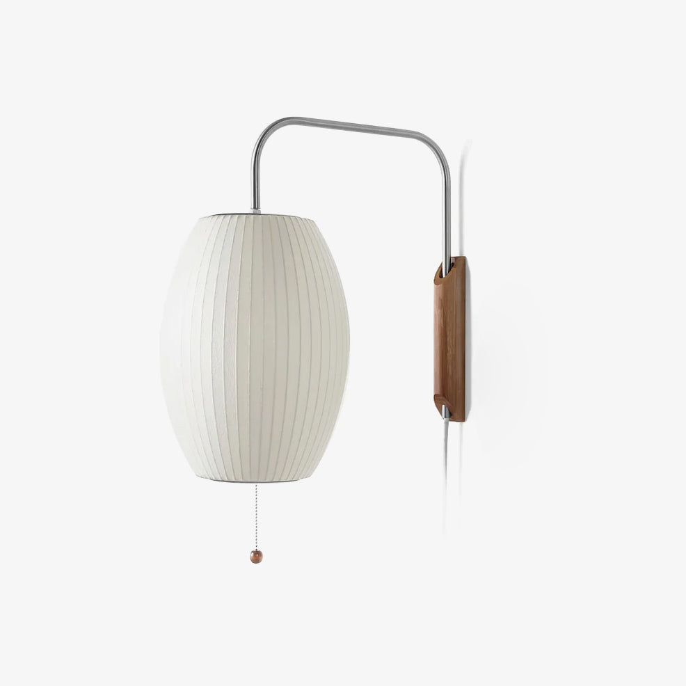 Kyntaroc | Retro Ribbed Silhouette Floating Globe Wall Light