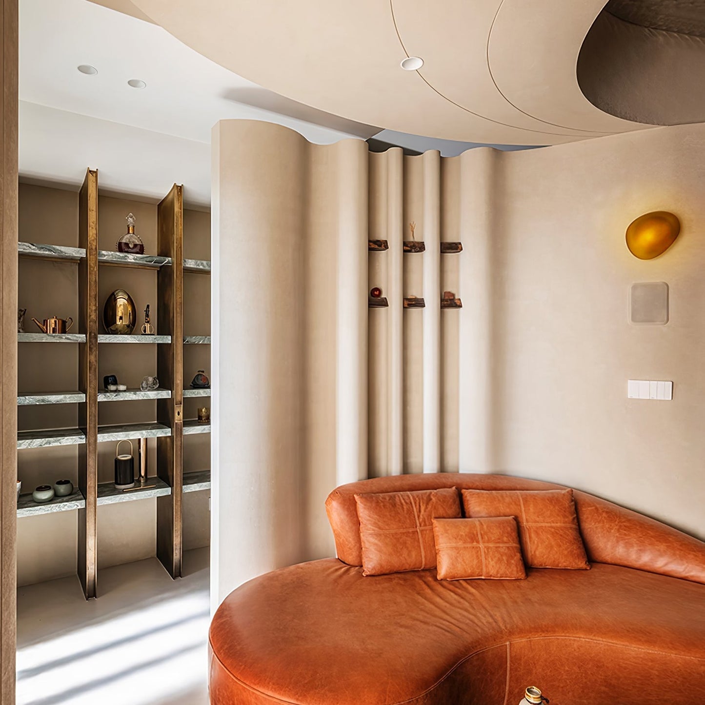 Caldrion | Hand Blown Glass Pebble Wall Light