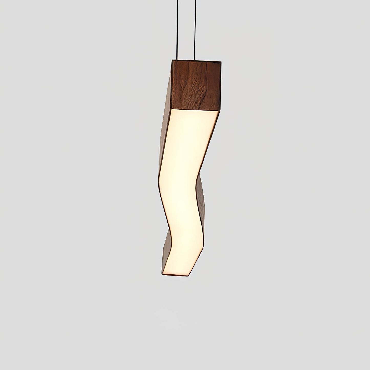 Erisun | Linear Arching Nordic Timber Pendant Light
