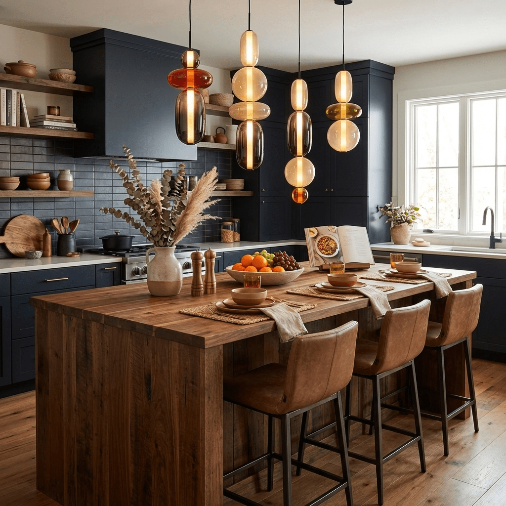 Nyxorise | Artisan Raindrop Cluster Glass Pendant Light
